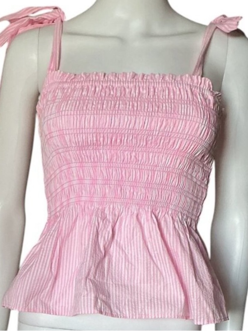 LILLY PULITZER PINK SMOCKED TOP- size XS
